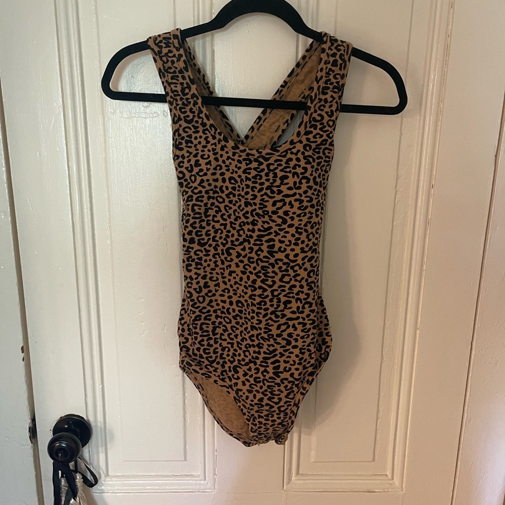 ARQ leopard print bodysuit size M
